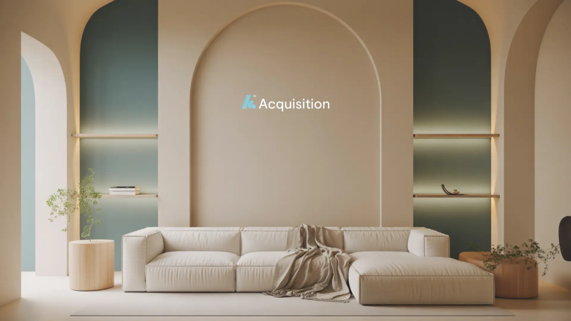 Light Arches AI Acquisition virtual background